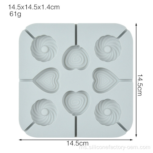 Acuan Lollipop Cecair Silicone